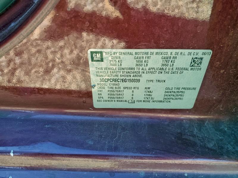 Продажа на аукционе авто 2014 Chevrolet Silverado, vin: 3GCPCREC7EG150039, номер лота: 96840545