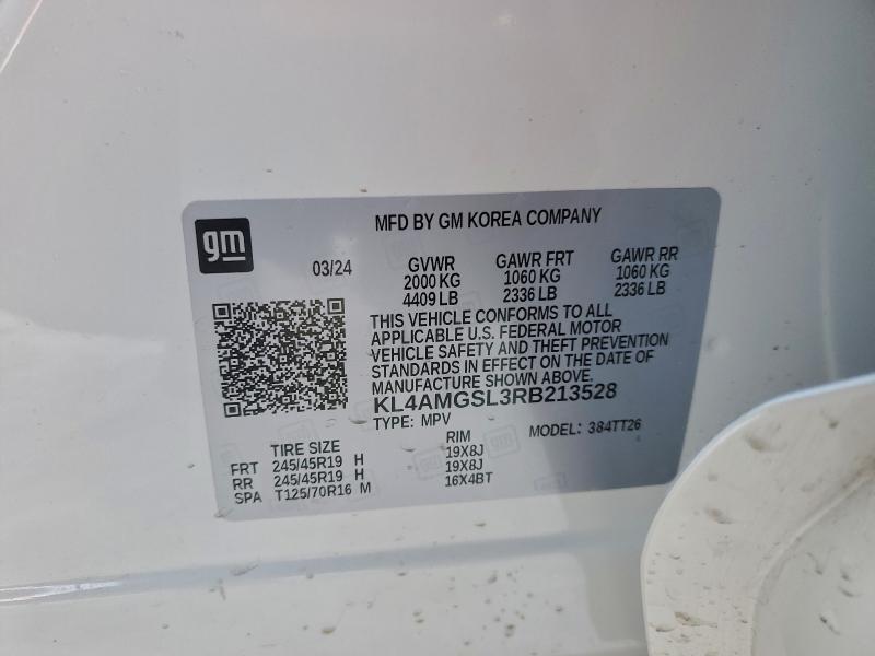 2024 Buick Encore Gx მანქანა იყიდება აუქციონზე, vin: KL4AMGSL3RB213528, აუქციონის ნომერი: 96913155