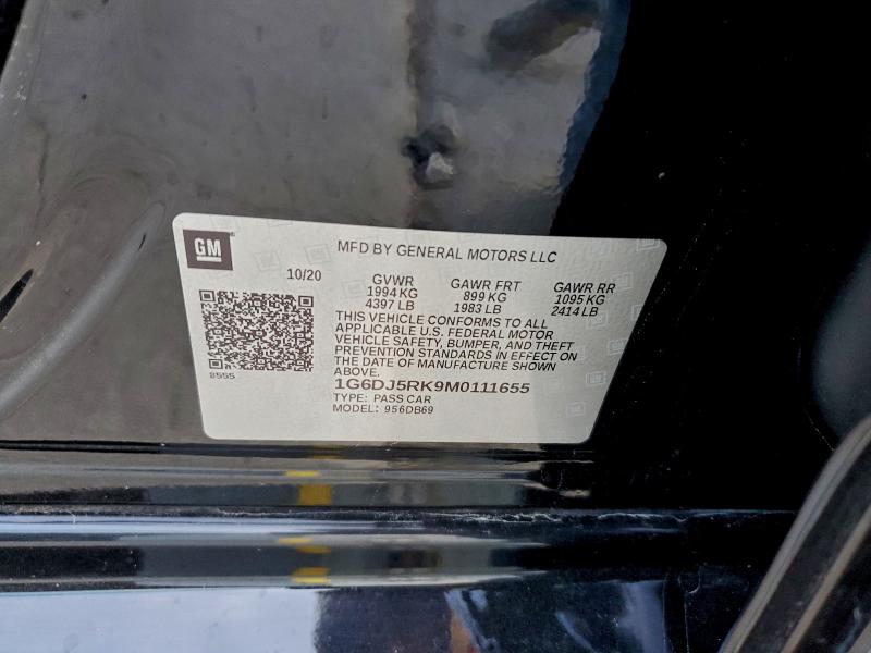 Aukcja sprzedaży 2021 Cadillac Ct4 Luxury, vin: 1G6DJ5RK9M0111655, numer aukcji: 97716135