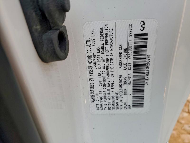 Продаж на аукціоні авто 2019 Infiniti Q60 Pure, vin: JN1EV7EL6KM290780, номер лоту: 96501055