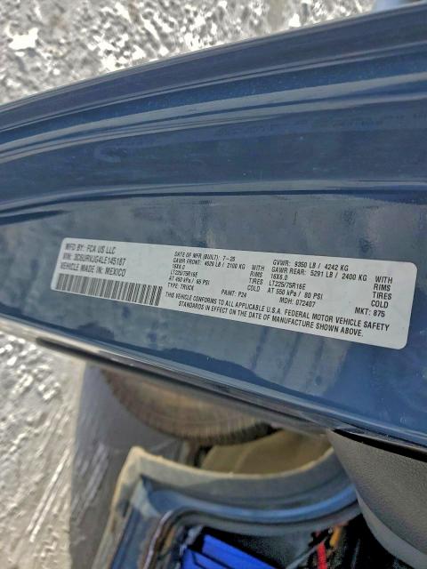 Aukcja sprzedaży 2020 Ram Promaster 3500, vin: 3C6URVJG4LE145187, numer aukcji: 95861655