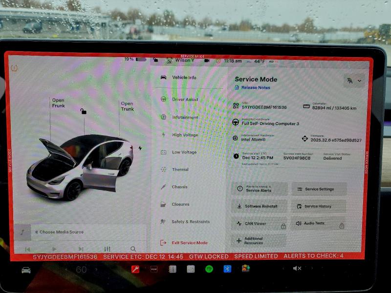 Продаж на аукціоні авто 2021 Tesla Model Y, vin: 5YJYGDEE8MF161536, номер лоту: 94101515
