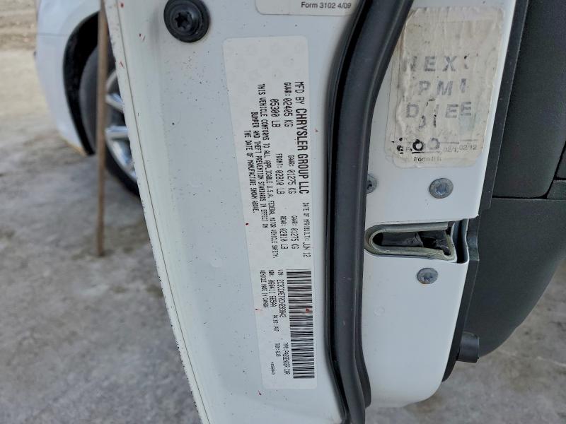 94259535 :رقم المزاد ، 2C3CCAET0CH283842 vin ، 2012 Chrysler 300c مزاد بيع