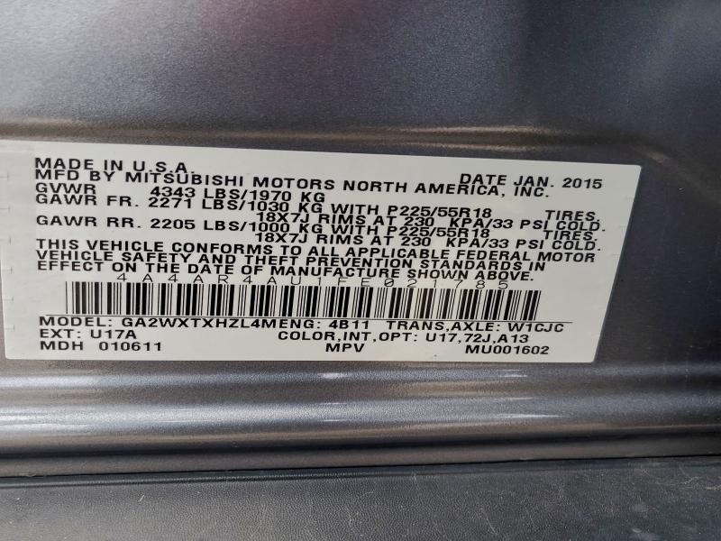 Продаж на аукціоні авто 2015 Mitsubishi Outlander Sport, vin: 4A4AR4AU1FE021785, номер лоту: 94323785