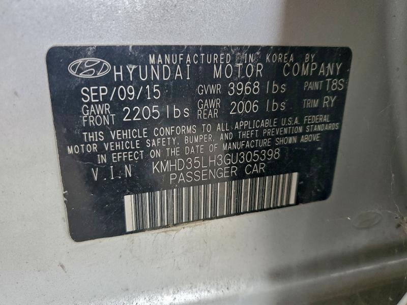 Продаж на аукціоні авто 2016 Hyundai Elantra Gt, vin: KMHD35LH3GU305398, номер лоту: 97348485