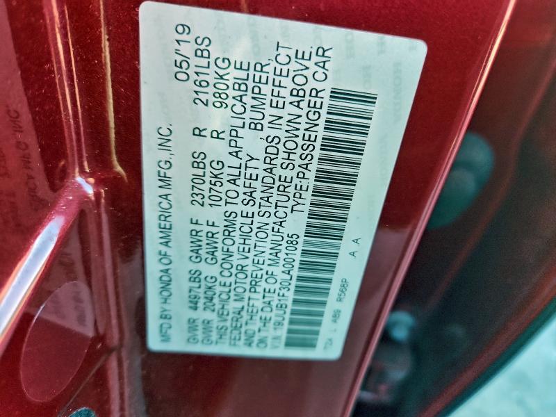 Продаж на аукціоні авто 2020 Acura Tlx, vin: 19UUB1F30LA001085, номер лоту: 94741015