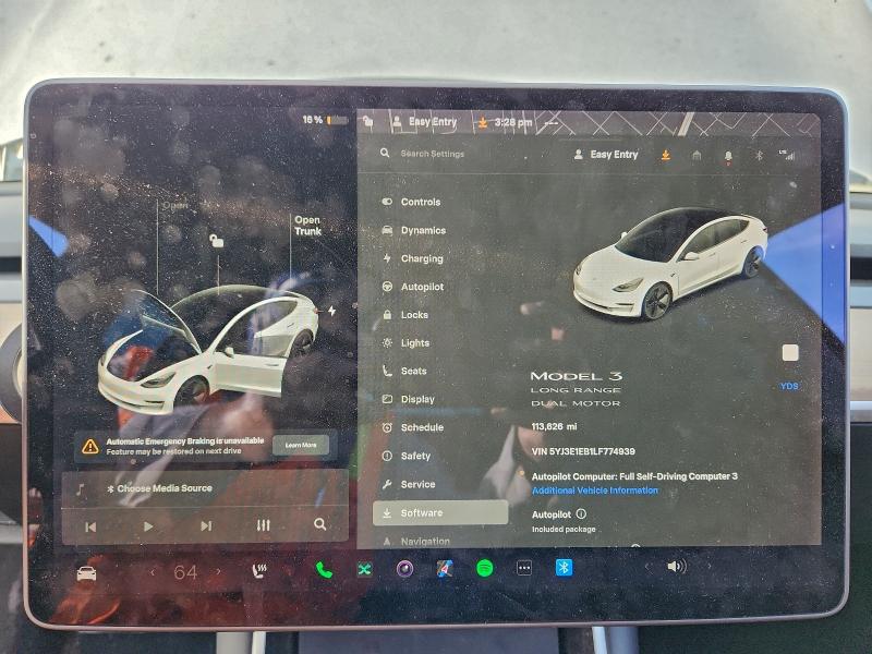 Продажа на аукционе авто 2020 Tesla Model 3, vin: 5YJ3E1EB1LF774939, номер лота: 96231635