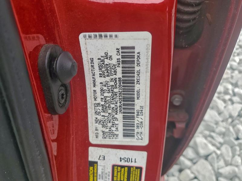 97726145 :رقم المزاد ، 1NXBU40E59Z109488 vin ، 2009 Toyota Corolla Ba مزاد بيع