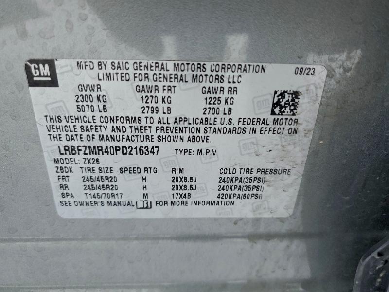 Aukcja sprzedaży 2023 Buick Envision, vin: LRBFZMR40PD216347, numer aukcji: 94077325