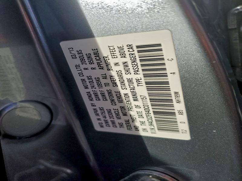 Продажа на аукционе авто 2013 Acura Tsx Tech, vin: JH4CU2F64DC011157, номер лота: 96769575