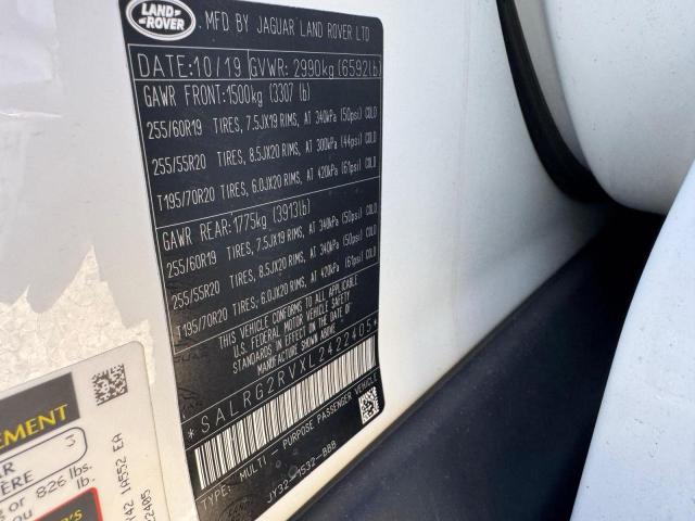 98663295 :رقم المزاد ، SALRG2RVXL2422405 vin ، 2020 Land Rover Discovery مزاد بيع