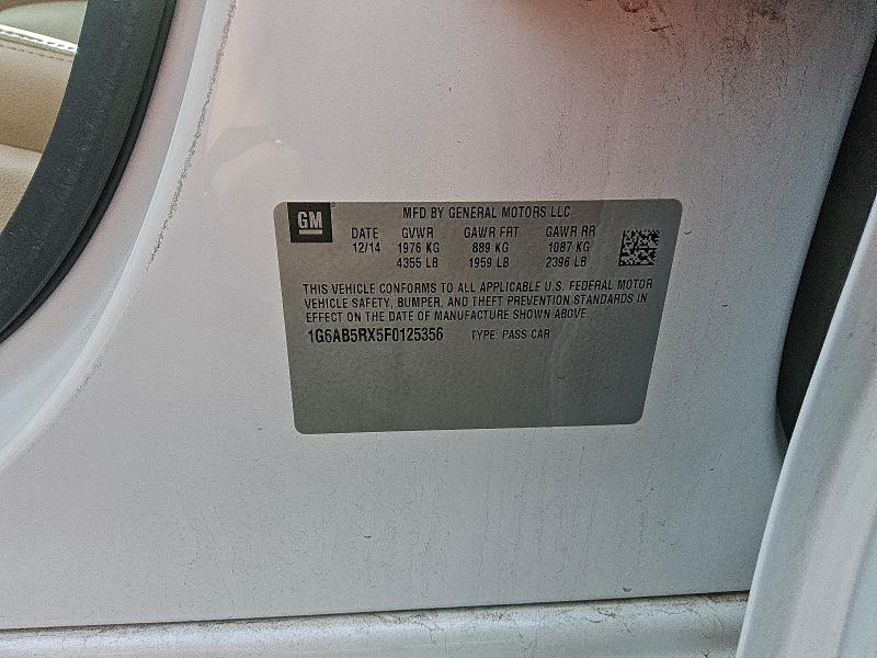 Продаж на аукціоні авто 2015 Cadillac Ats Luxury, vin: 1G6AB5RX5F0125356, номер лоту: 96178935