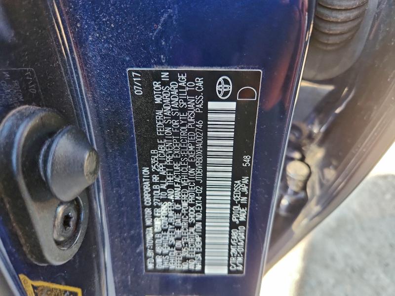 Aukcja sprzedaży 2017 Toyota Mirai, vin: JTDBVRBDXHA002746, numer aukcji: 96864055