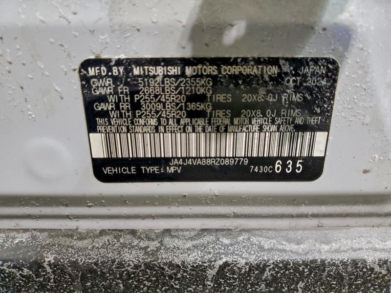 97844905 :رقم المزاد ، JA4J4VA88RZ089779 vin ، 2024 Mitsubishi Outlander مزاد بيع