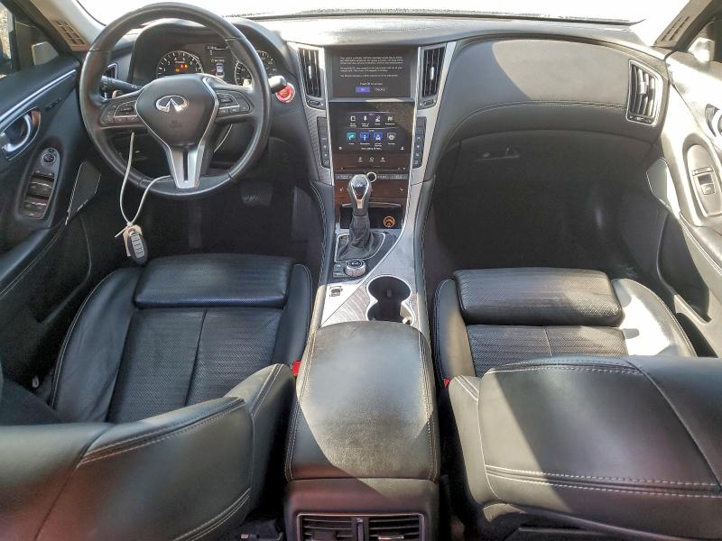 2018 Infiniti Q50 Luxe მანქანა იყიდება აუქციონზე, vin: JN1EV7AP7JM362593, აუქციონის ნომერი: 94380905