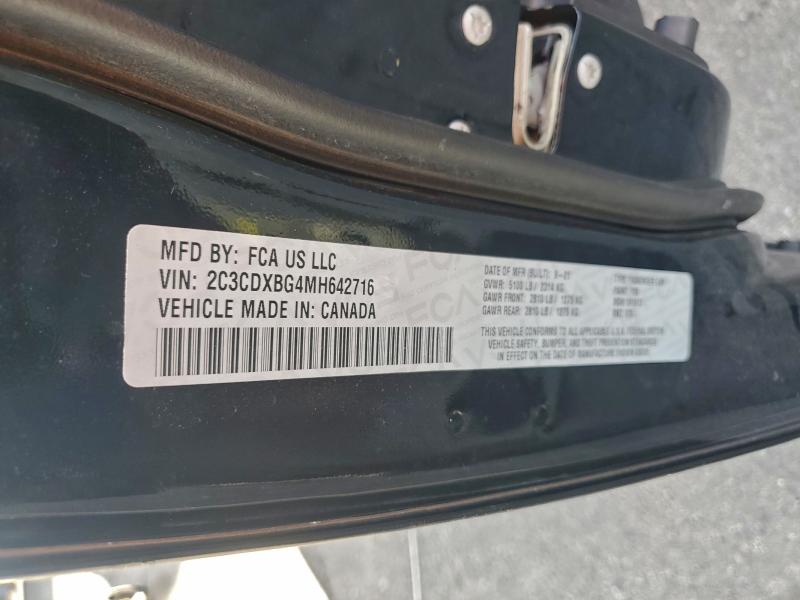 Aukcja sprzedaży 2021 Dodge Charger, vin: 2C3CDXBG4MH642716, numer aukcji: 97055385