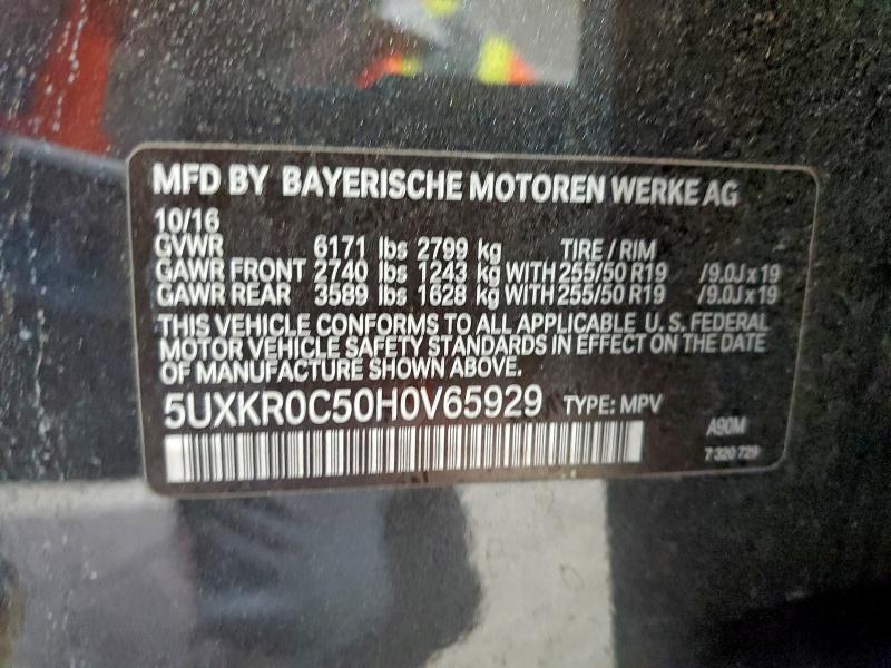Aukcja sprzedaży 2017 Bmw X5, vin: 5UXKR0C50H0V65929, numer aukcji: 96203955