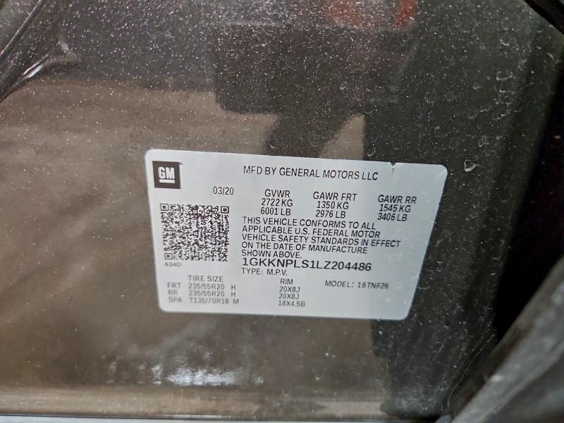 Продажа на аукционе авто 2020 Gmc Acadia Den, vin: 1GKKNPLS1LZ204486, номер лота: 98227915