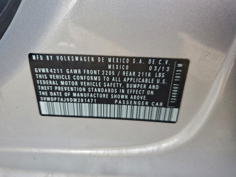 Продаж на аукціоні авто 2013 Volkswagen Jetta, vin: 3VWDP7AJ9DM281471, номер лоту: 94583895