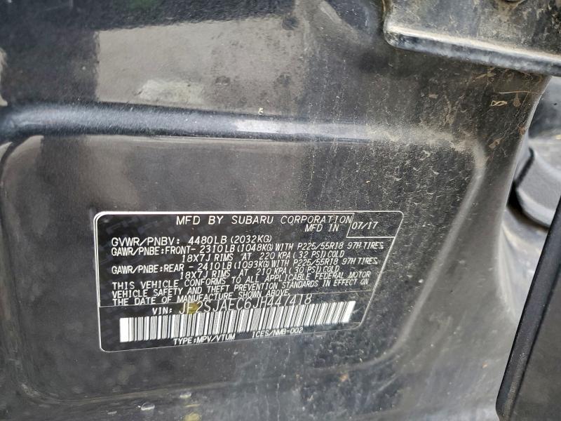 Aukcja sprzedaży 2018 Subaru Forester, vin: JF2SJAEC6JH447418, numer aukcji: 95632705