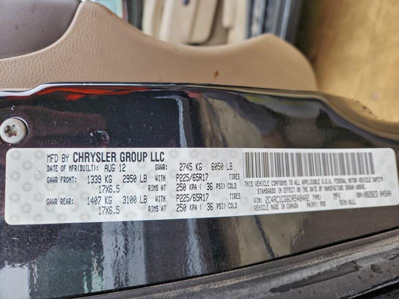 Продаж на аукціоні авто 2013 Chrysler Town & Country, vin: 2C4RC1CG6DR548402, номер лоту: 93228345
