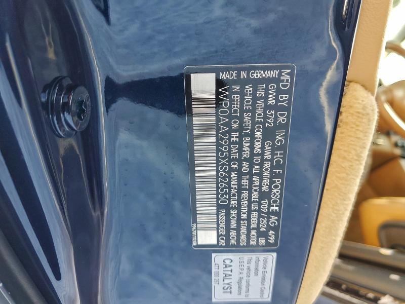 Auction sale of the 1999 Porsche 911 Carrer, vin: WP0AA2995XS626530, lot number: 96875935