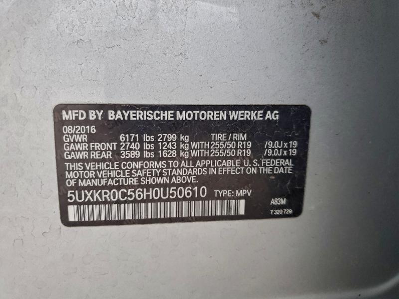 Продажа на аукционе авто 2017 Bmw X5, vin: 5UXKR0C56H0U50610, номер лота: 97445875
