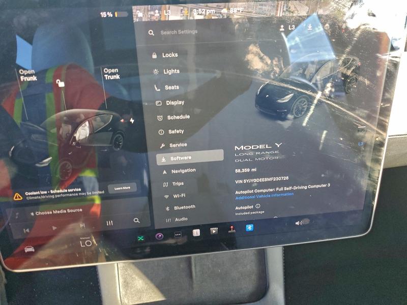 Продаж на аукціоні авто 2021 Tesla Model Y, vin: 5YJYGDEE8MF230726, номер лоту: 94465045