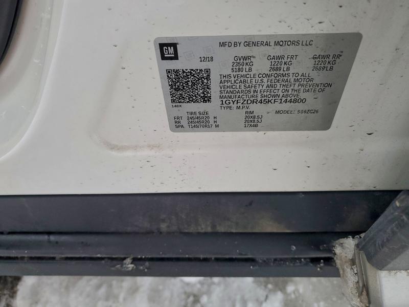 Aukcja sprzedaży 2019 Cadillac Xt4, vin: 1GYFZDR45KF144800, numer aukcji: 96776825