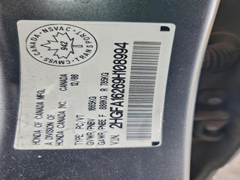 Aukcja sprzedaży 2009 Honda Civic Dx, vin: 2HGFA16269H108994, numer aukcji: 95733875