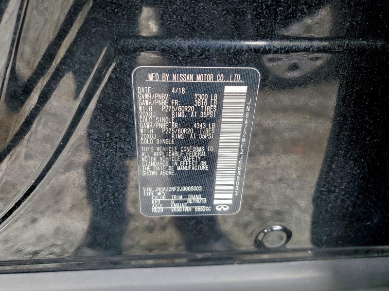 Продаж на аукціоні авто 2018 Infiniti Qx80 Base, vin: JN8AZ2NF2J9665003, номер лоту: 97789475