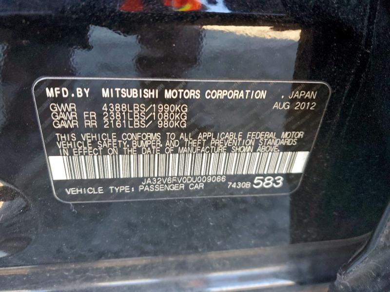 Продаж на аукціоні авто 2013 Mitsubishi Lancer, vin: JA32V6FV0DU009066, номер лоту: 96810515