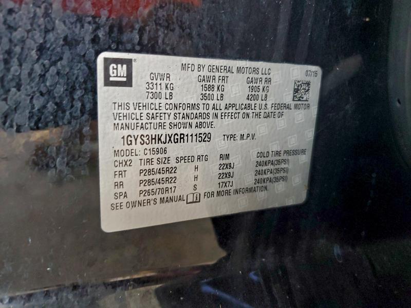 Продажа на аукционе авто 2016 Cadillac Escalade E, vin: 1GYS3HKJXGR111529, номер лота: 96325085