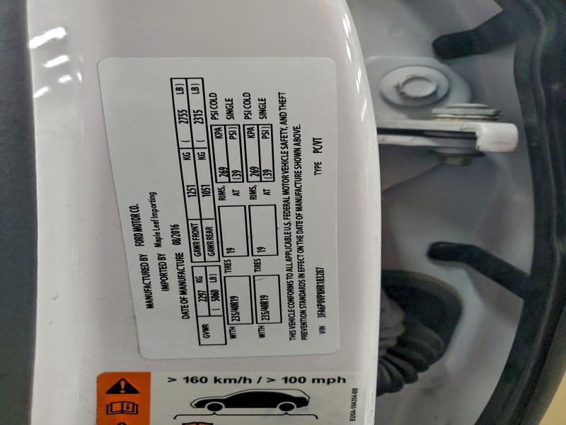 2017 Ford Fusion მანქანა იყიდება აუქციონზე, vin: 3FA6P0VP8HR183287, აუქციონის ნომერი: 95646725
