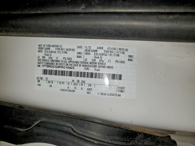 Продажа на аукционе авто 2023 Ford Transit, vin: 1FTBR2CG0PKC10423, номер лота: 97131515