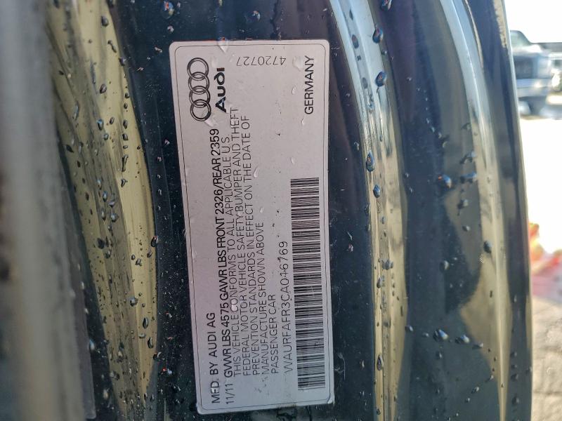 96388545 :رقم المزاد ، WAURFAFR3CA016769 vin ، 2012 Audi A5 مزاد بيع