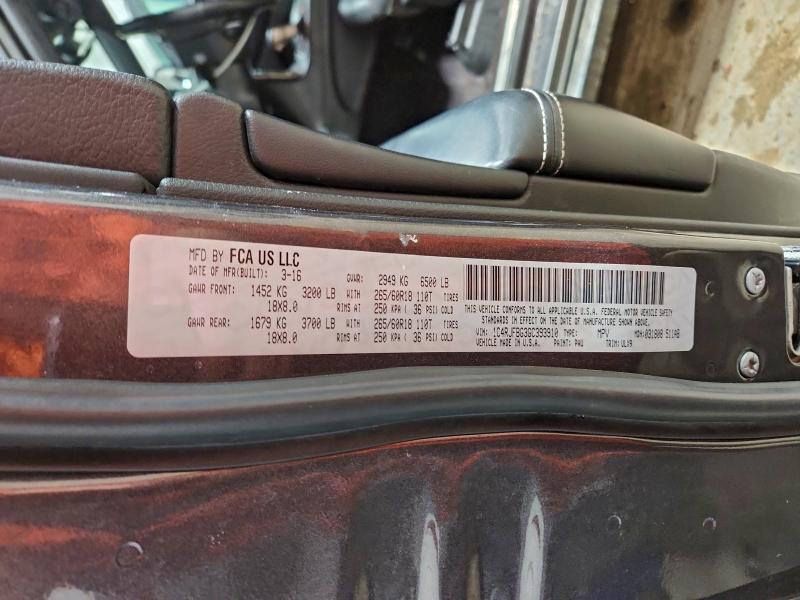 Продажа на аукционе авто 2016 Jeep Grand Cherokee, vin: 1C4RJFBG3GC393910, номер лота: 96069865
