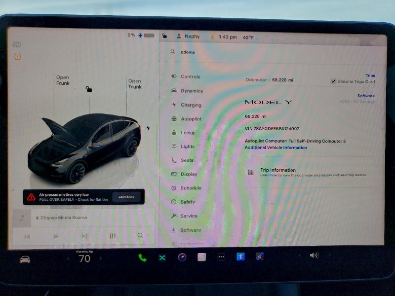 2023 Tesla Model Y მანქანა იყიდება აუქციონზე, vin: 7SAYGDEE5PA124092, აუქციონის ნომერი: 94333795