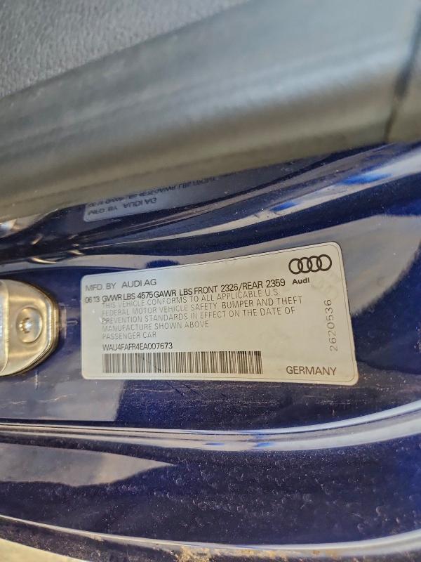 2014 Audi A5 მანქანა იყიდება აუქციონზე, vin: WAU4FAFR4EA007673, აუქციონის ნომერი: 96504155