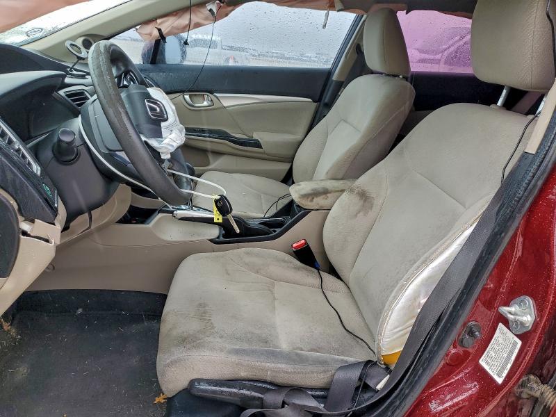 97504515 :رقم المزاد ، 2HGFB2F8XDH535871 vin ، 2013 Honda Civic Ex مزاد بيع
