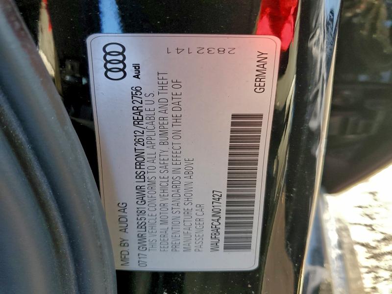 Aukcja sprzedaży 2018 Audi A6 Premium, vin: WAUF8AFC4JN017427, numer aukcji: 97552785