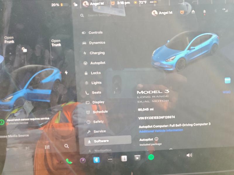 Aukcja sprzedaży 2022 Tesla Model 3, vin: 5YJ3E1EB3NF126974, numer aukcji: 96938065