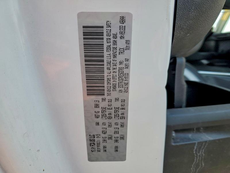 46542996 :رقم المزاد ، 3C6TRVDG7KE563703 vin ، 2019 Ram Promaster 2500 مزاد بيع