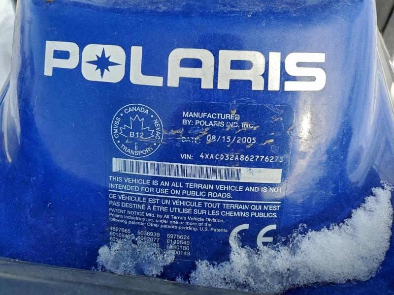 94760675 :رقم المزاد ، 4XACD32A862776275 vin ، 2006 Polaris Magnum مزاد بيع