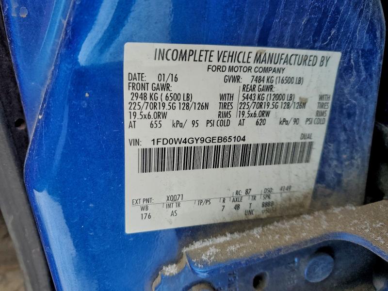 Продаж на аукціоні авто 2016 Ford F450 Super, vin: 1FD0W4GY9GEB65104, номер лоту: 95260325