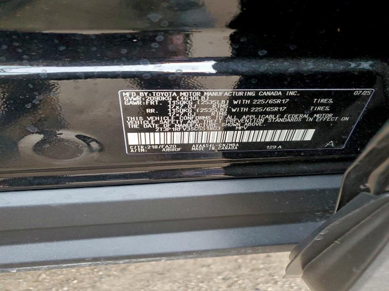 Aukcja sprzedaży 2025 Toyo Rav4 4d 4wd, vin: 2T3P1RFV3SC551803, numer aukcji: 95157925