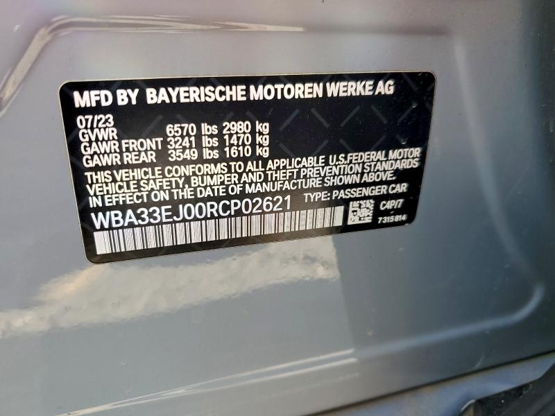Продажа на аукционе авто 2024 Bmw 760, vin: WBA33EJ00RCP02621, номер лота: 96769065