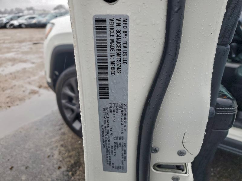 Продажа на аукционе авто 2021 Jeep Compass, vin: 3C4NJCEB6MT567482, номер лота: 95793025