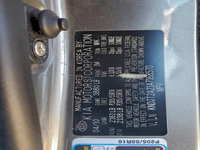 Aukcja sprzedaży 2010 Kia Soul +, vin: KNDJT2A21A7168570, numer aukcji: 95707715