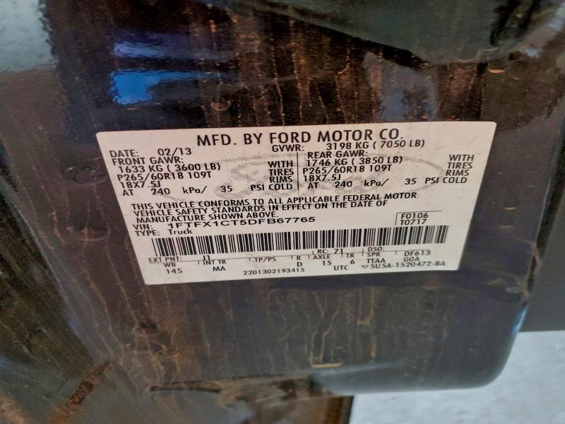 Aukcja sprzedaży 2013 Ford F150, vin: 1FTFX1CT5DFB67765, numer aukcji: 96942725